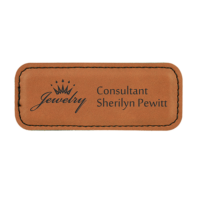 Laserbare kunstleren badge blanco met magneet