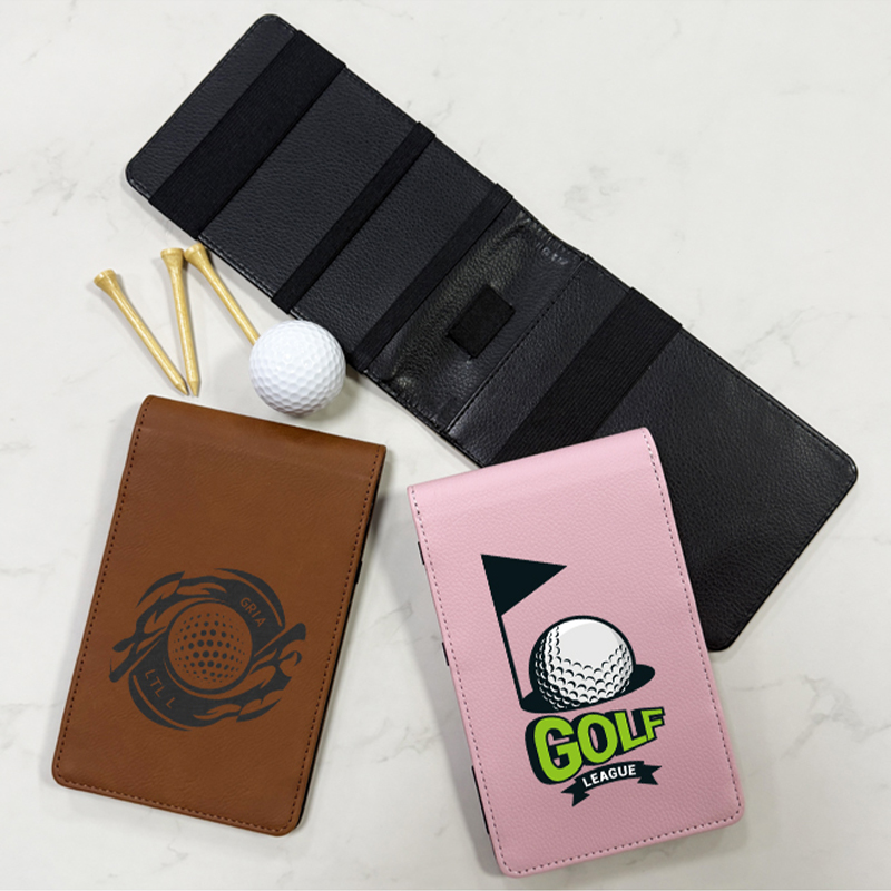 Sublimatie kunstleer golfscorekaarthouder