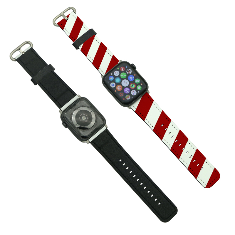 Sublimatie PU lederen Apple Watch-banden voor serie 1/2/3-42 mm
