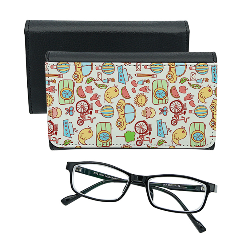 Sublimatie PU lederen brillenkoker Sublimatie PU lederen brillenkoker