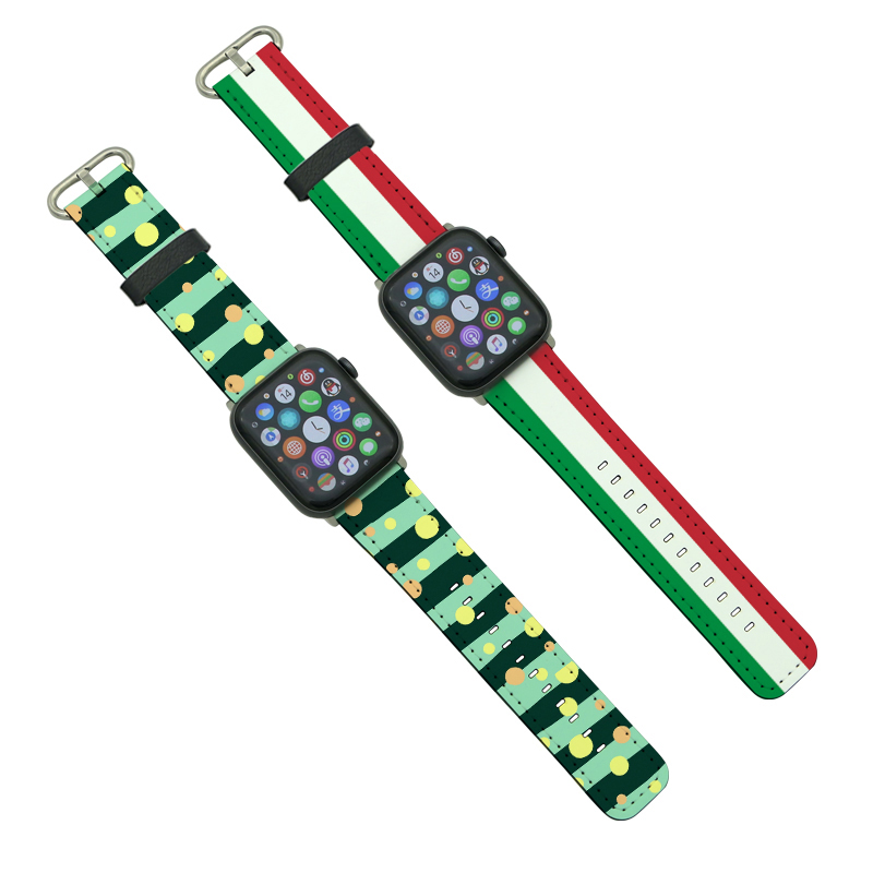Sublimatie PU lederen Apple Watch-banden voor serie 1/2/3-42 mm