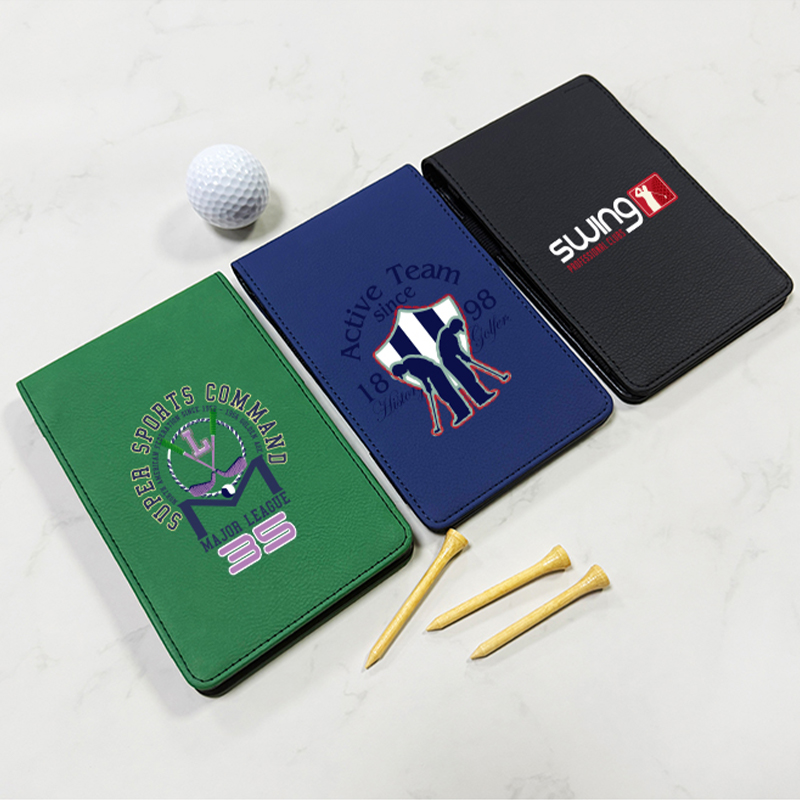 Sublimatie kunstleer golfscorekaarthouder