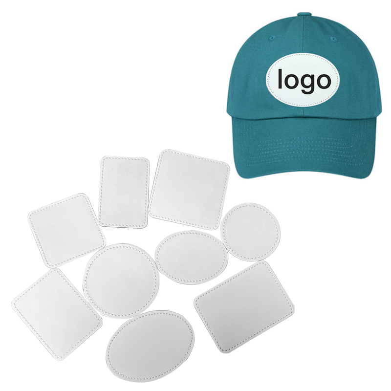3' x 2' ovale sublimatie kunstleren patches met lijm