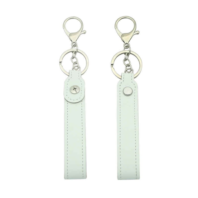 Sublimatie kunstleer Lanyard sleutelhanger