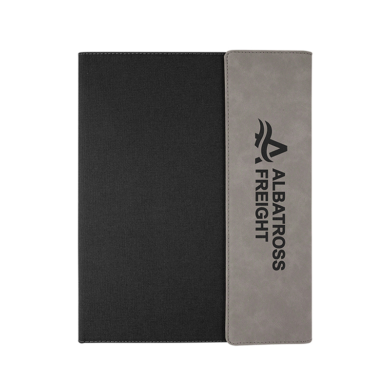 9 1/2' x 12' canvas met kunstleren portefeuilles