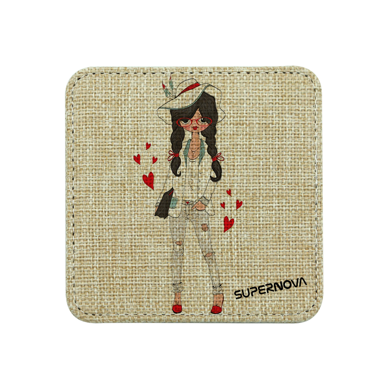 Sublimatie Jute Coaster-vierkant