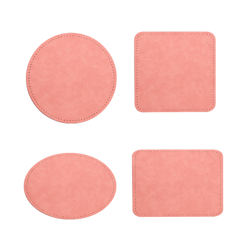 2 1/2' ronde sublimatie kunstleren patches met lijm
