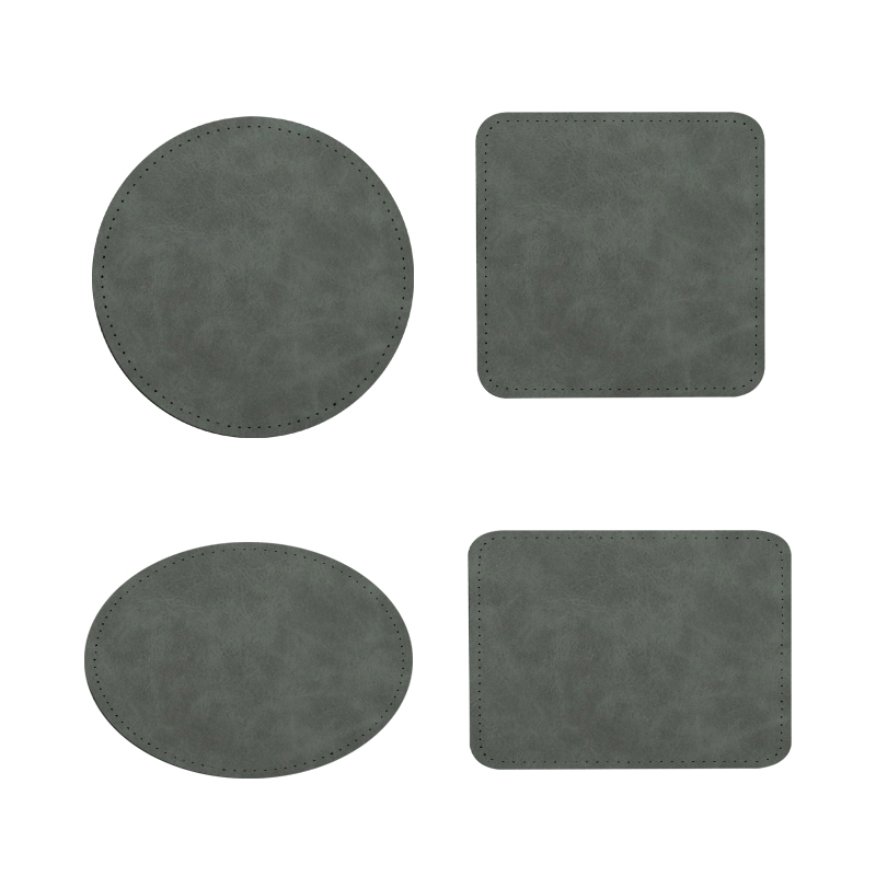 3 'x 3' vierkante sublimatie kunstleren patches met lijm