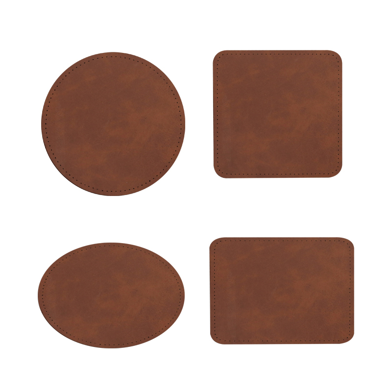 3' x 2' ovale sublimatie kunstleren patches met lijm