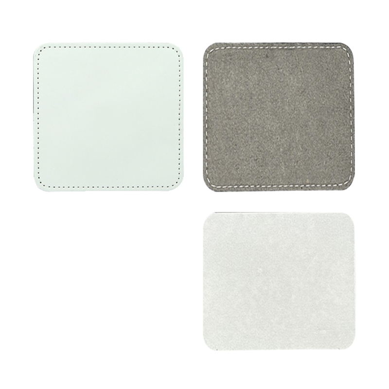 3 'x 3' vierkante sublimatie kunstleren patches met lijm