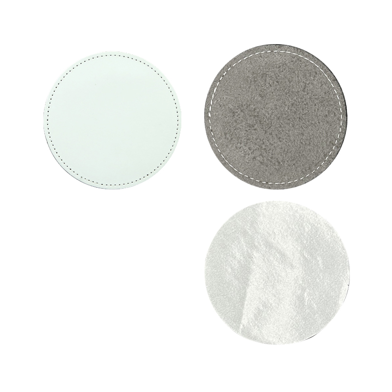 3 'ronde sublimatie kunstleren patches met lijm 3 'ronde sublimatie kunstleren patches met lijm