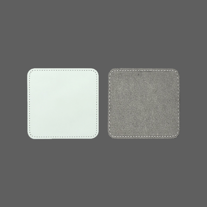 2 1/2' x 2 1/2' vierkante sublimatie kunstleren patches met lijm