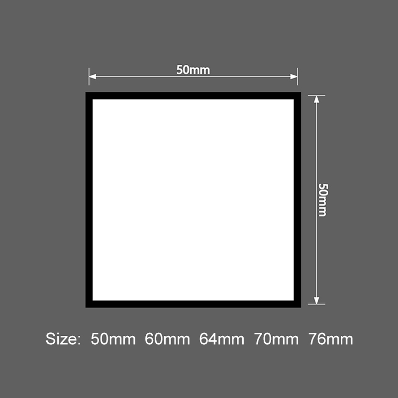 2 1/2' x 2 1/2' vierkante sublimatie kunstleren patches met lijm