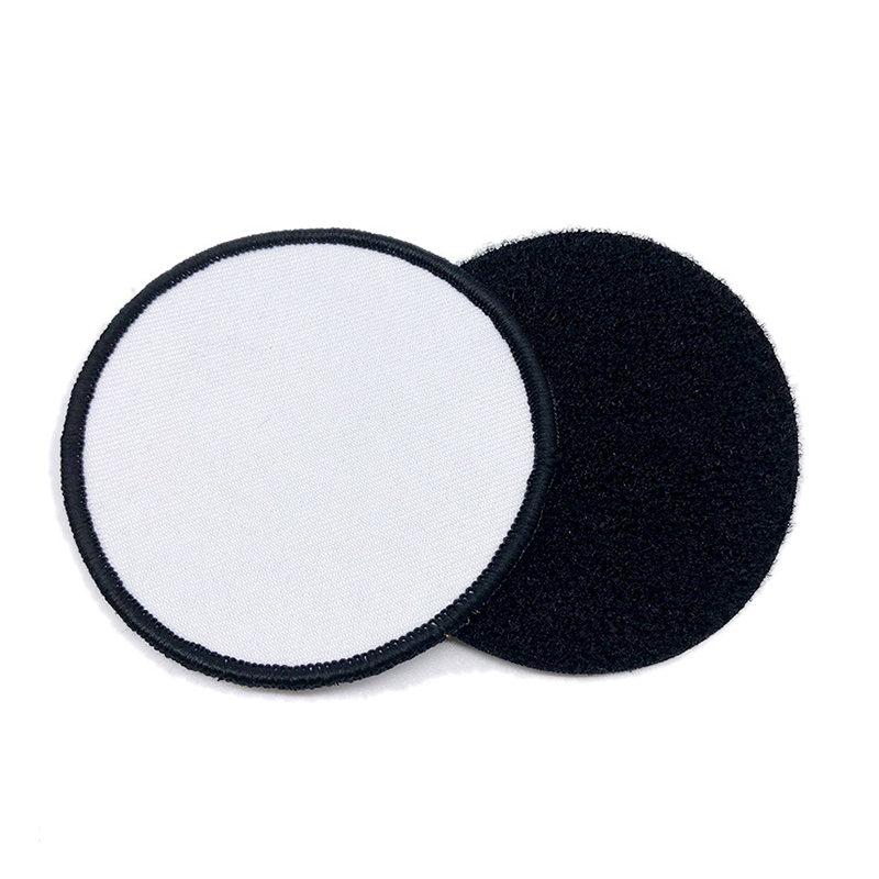 2 1/2' ronde sublimatie kunstleren patches met lijm