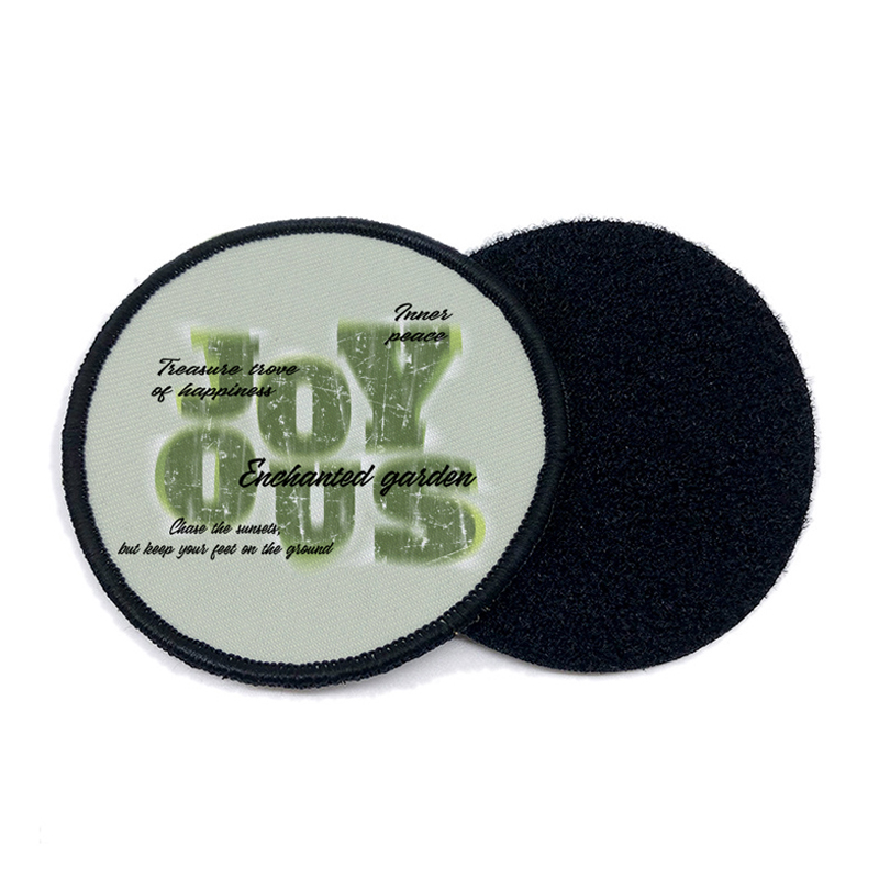 2 1/2' ronde sublimatie kunstleren patches met lijm