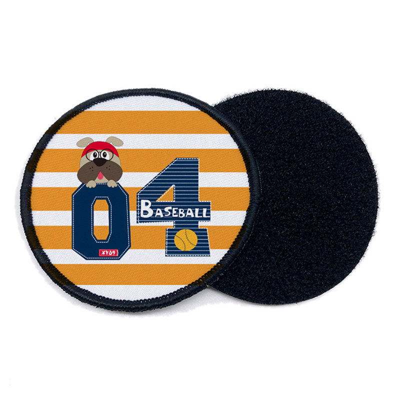 2 1/2' ronde sublimatie kunstleren patches met lijm