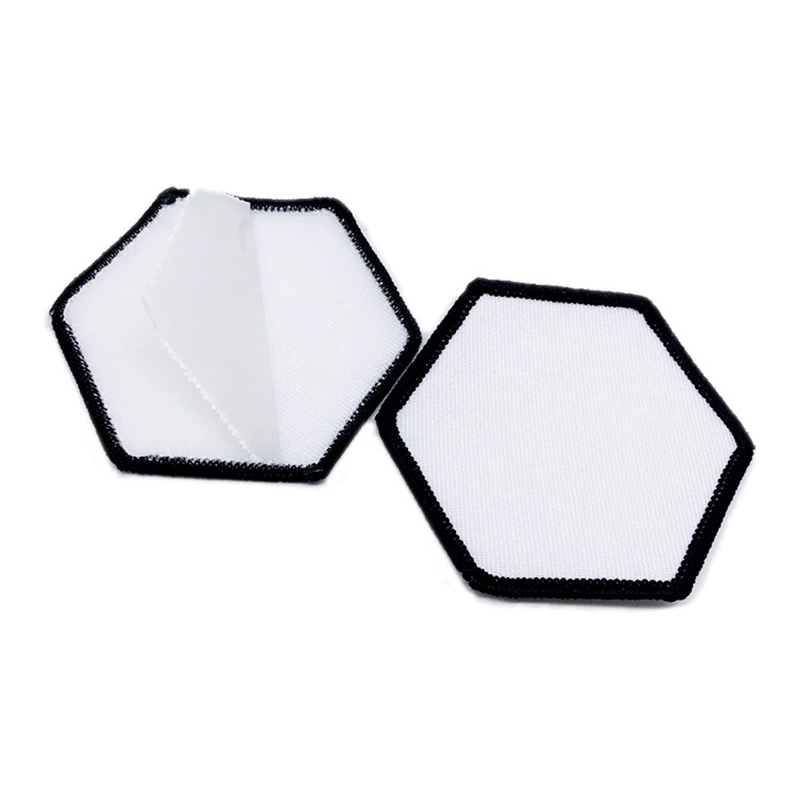 2 1/2' x 2 1/2' vierkante sublimatie kunstleren patches met lijm