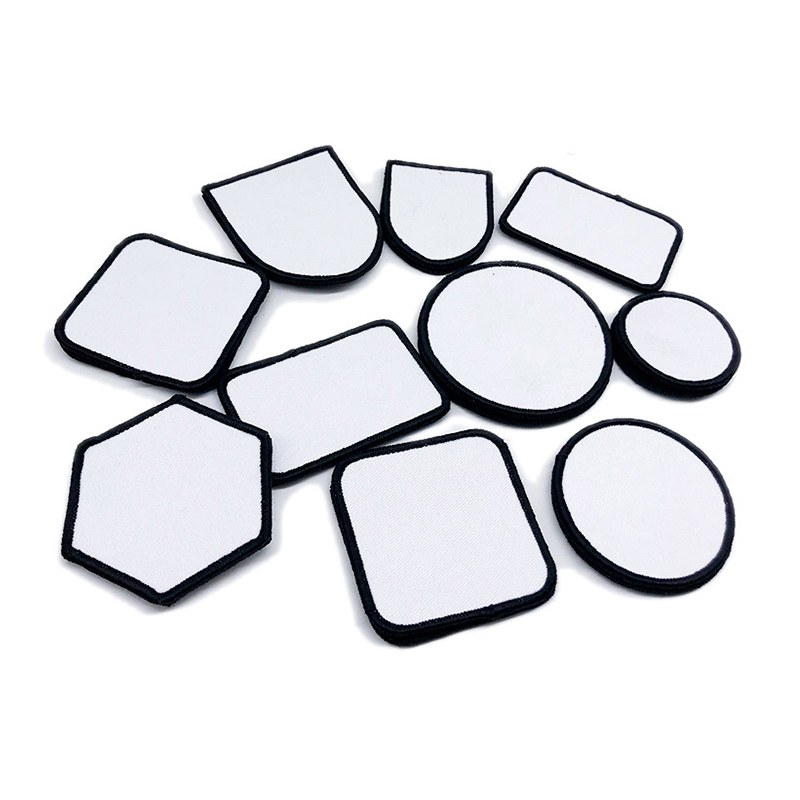 2 1/2' ronde sublimatie kunstleren patches met lijm