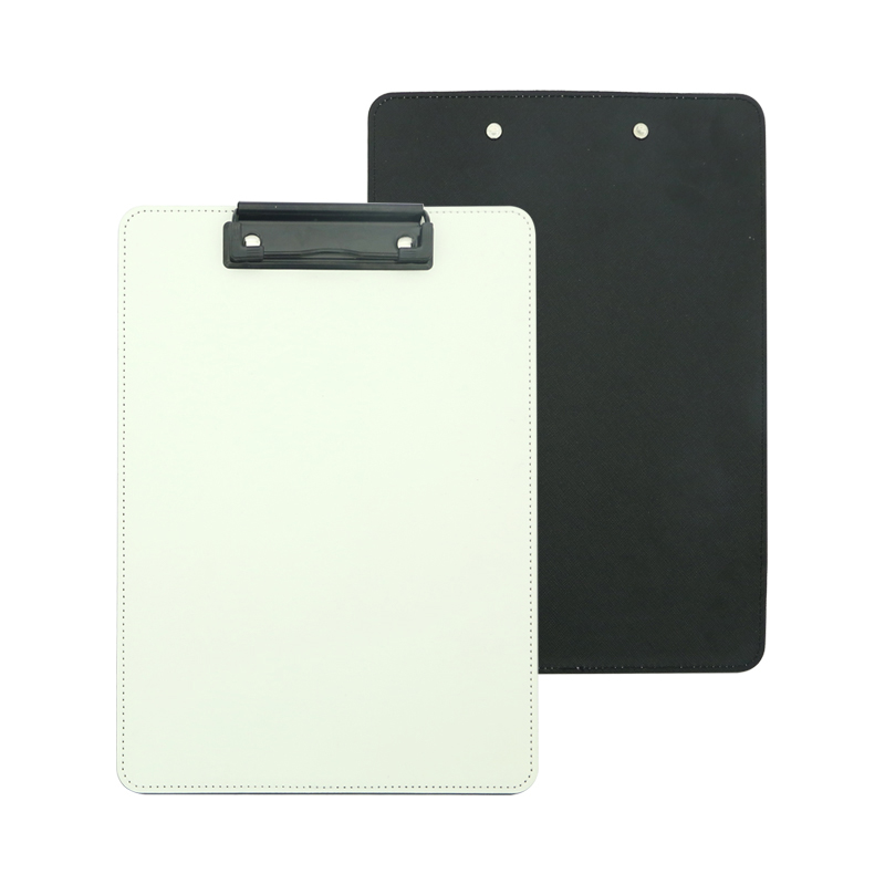 Sublimatie PU-leer klembord met metalen clip - A4 Sublimatie PU-leer klembord met metalen clip - A4
