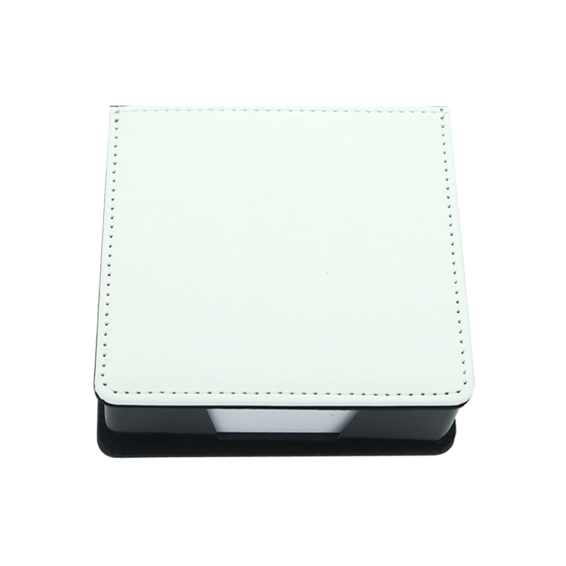 Sublimatie kunstleer Sticky Notes Box - Vierkant