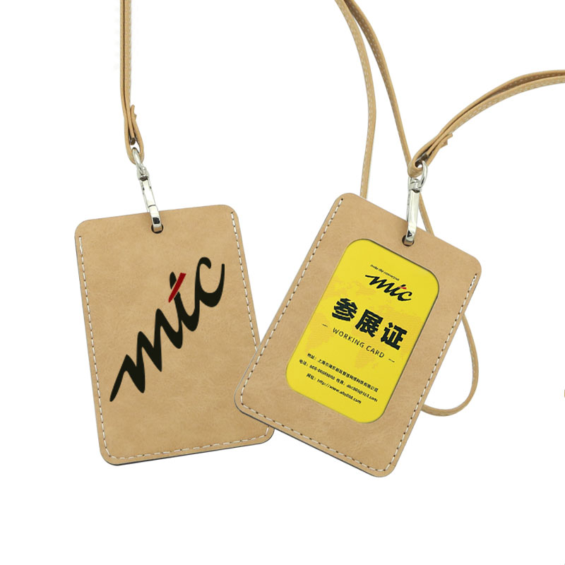 Sublimatie kunstleer ID-badgehouder - Recht Sublimatie kunstleer ID-badgehouder - Recht