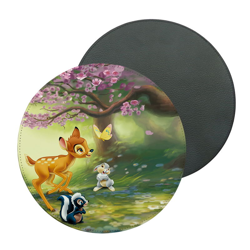 Sublimatie Pu lederen muismat - Rond