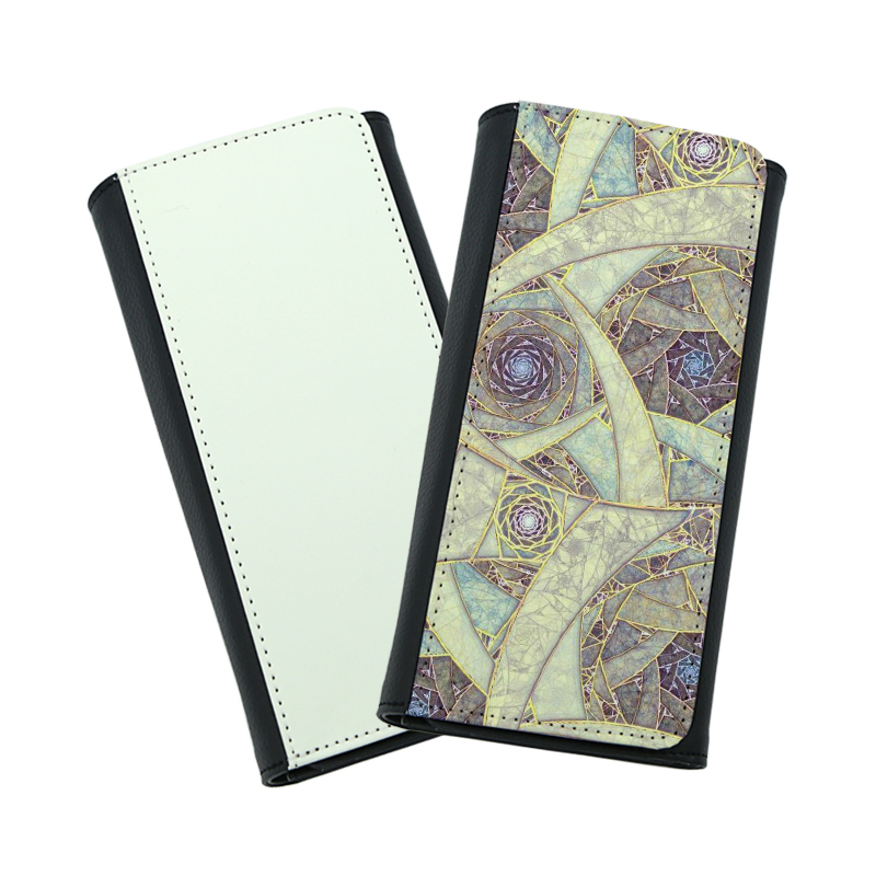 Sublimatie kunstleer driebladige portemonnee Sublimatie kunstleer driebladige portemonnee