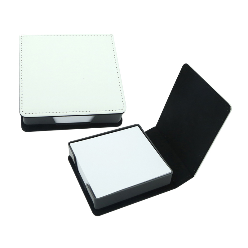 Sublimatie kunstleer Sticky Notes Box - Vierkant