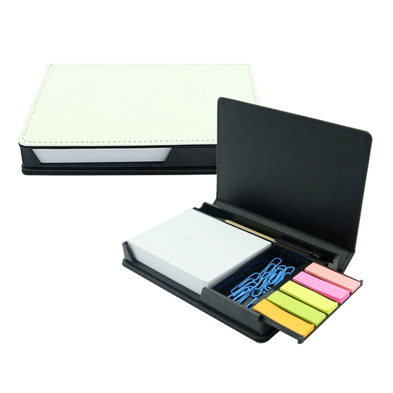 Sublimatie kunstleer Sticky Notes Box - Rechthoek