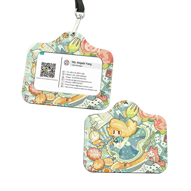 Sublimatie kunstleren ID-badgehouder - horizontaal