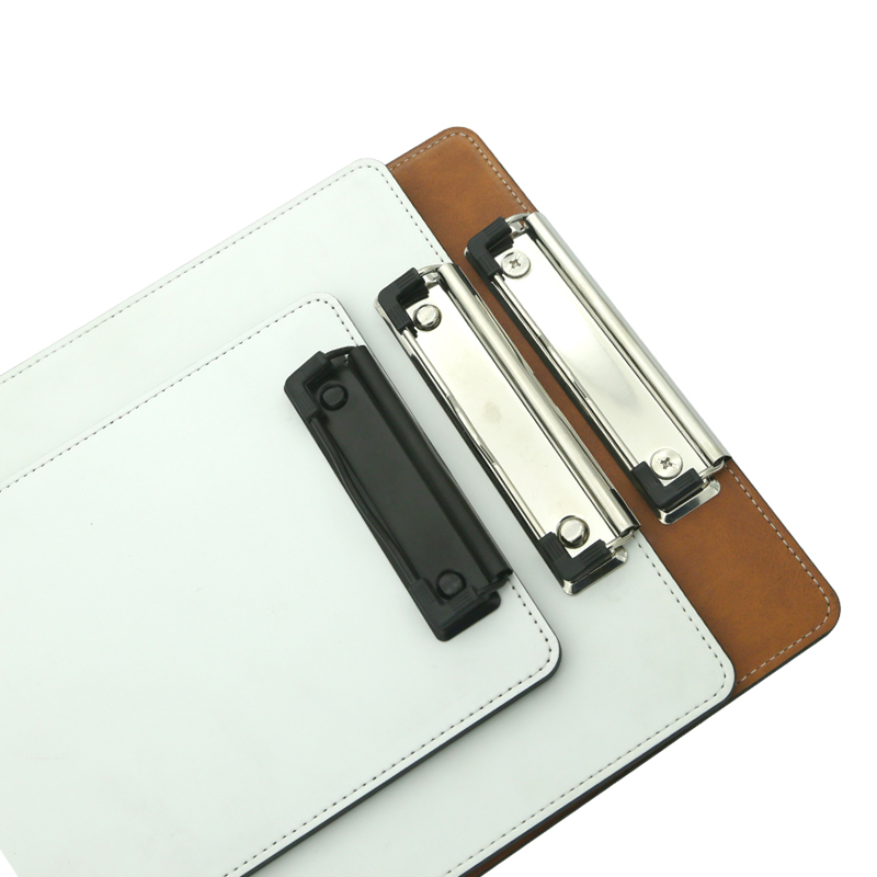 Sublimatie PU-leer klembord met metalen clip - A5 Sublimatie PU-leer klembord met metalen clip - A5