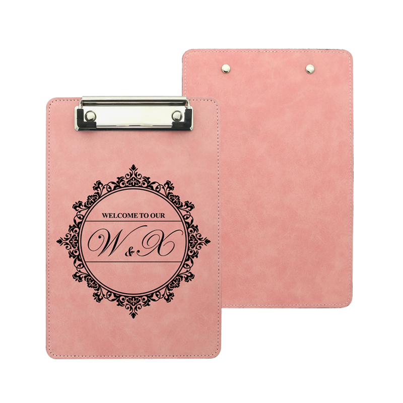 Sublimatie PU-leer klembord met metalen clip - A5 Sublimatie PU-leer klembord met metalen clip - A5