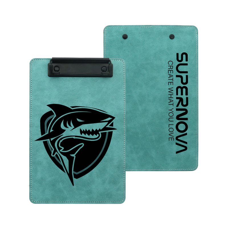 Sublimatie PU-leer klembord met metalen clip - A5 Sublimatie PU-leer klembord met metalen clip - A5