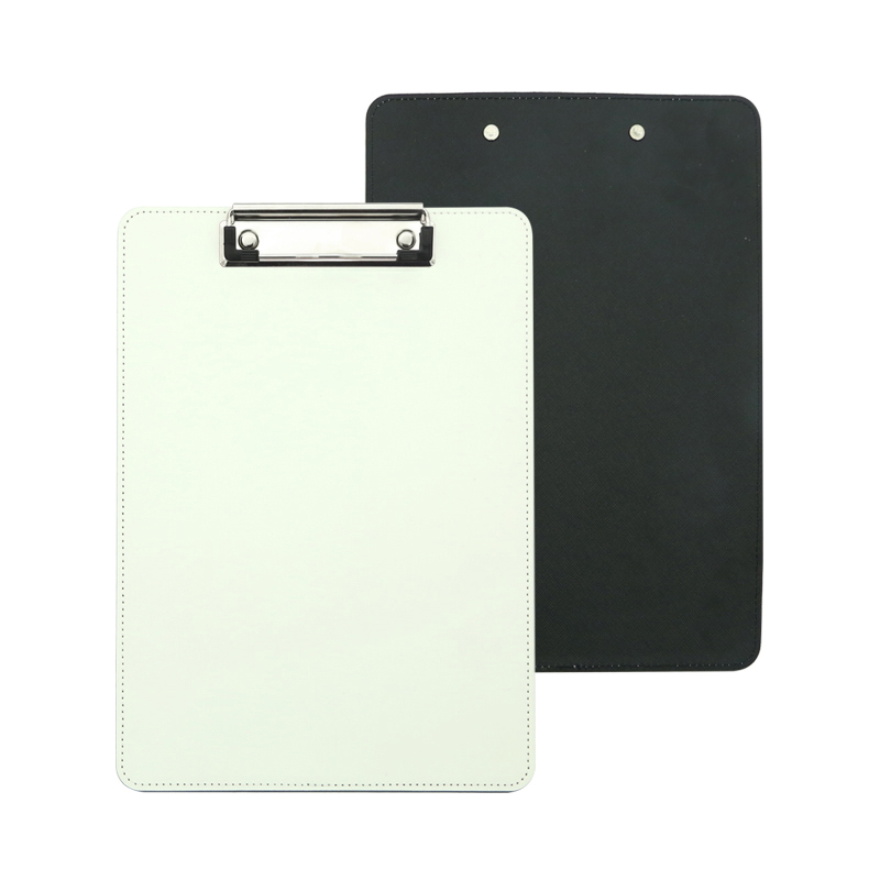 Sublimatie PU-leer klembord met metalen clip - A4 Sublimatie PU-leer klembord met metalen clip - A4