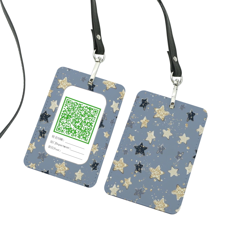 Sublimatie kunstleer ID-badgehouder - Recht Sublimatie kunstleer ID-badgehouder - Recht