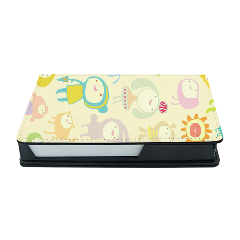 Sublimatie kunstleer Sticky Notes Box - Rechthoek