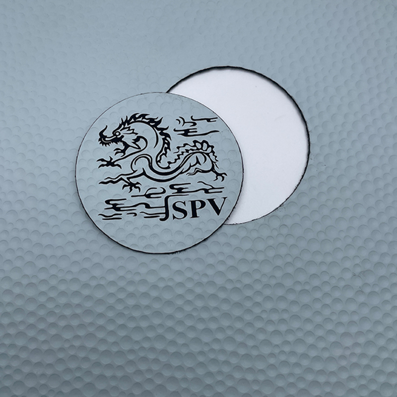Golf texture laserable leatherette sheets with adhesive/without adhesive
